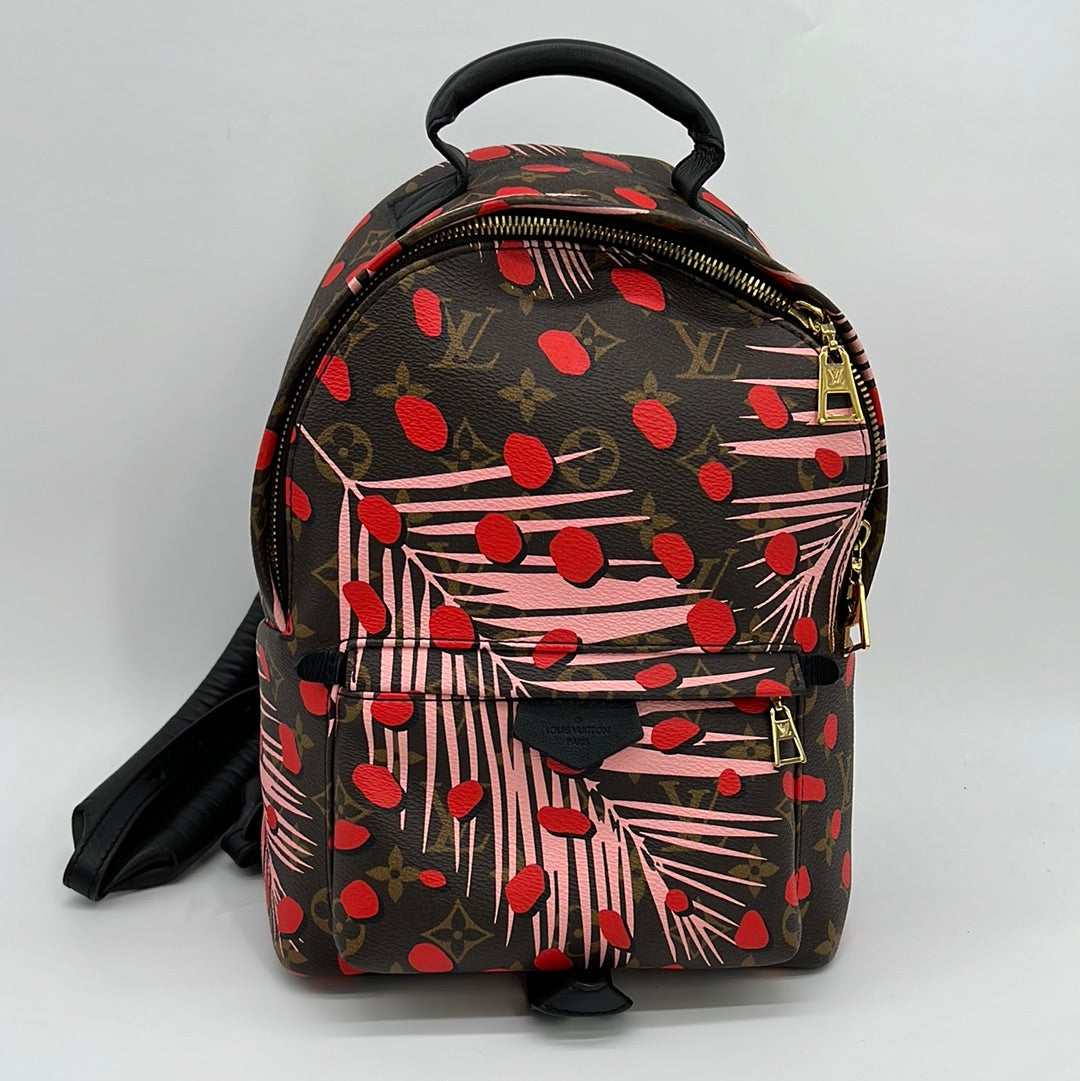 louis vuitton black and red palm springs backpack Preloved Louis Vuitton Palm Springs PM Backpack Limited Edition Monogr – KimmieBBags LLC