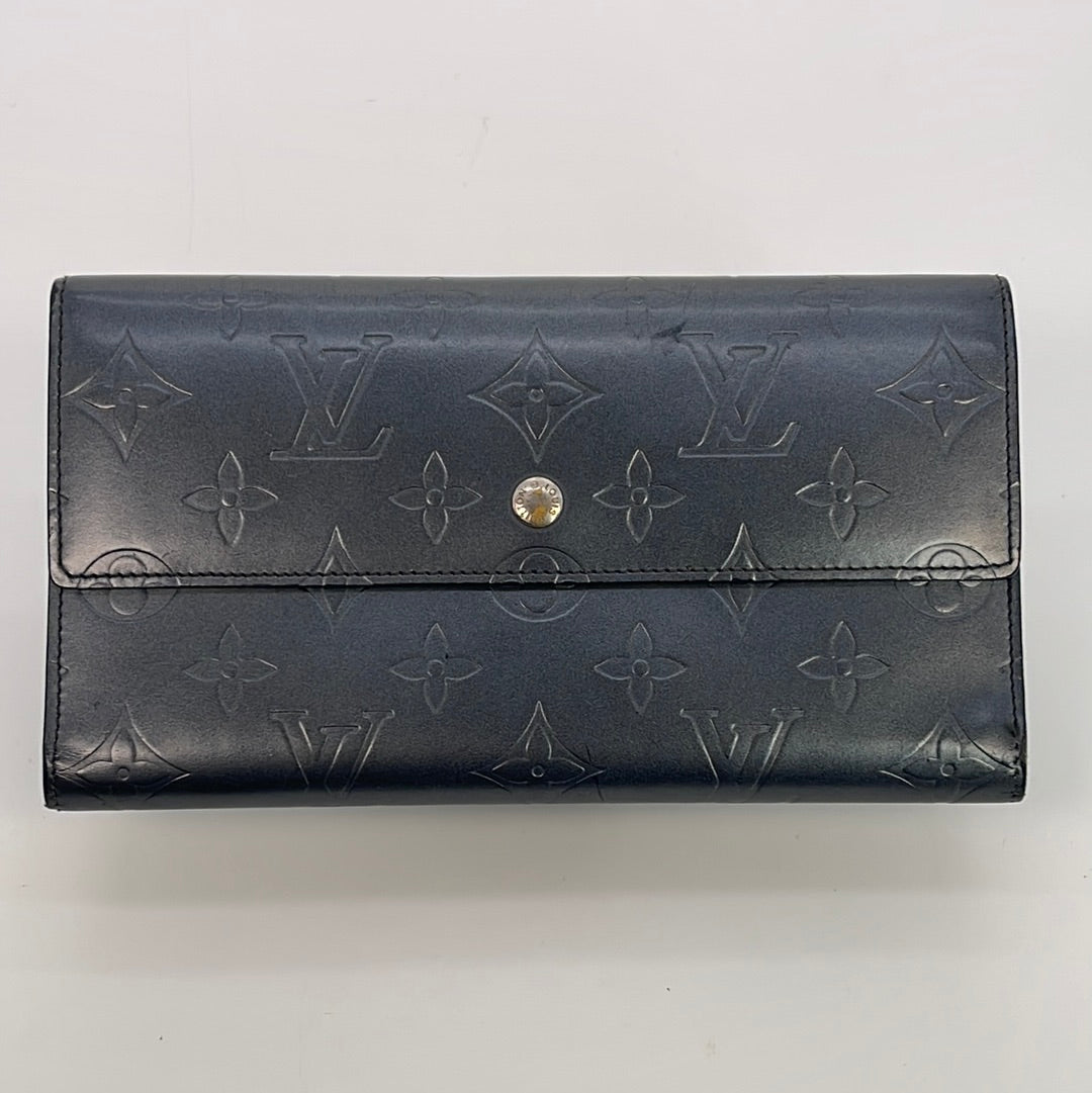 Authentic Vintage Louis Vuitton Mat Purple Porte Tresor International Wallet