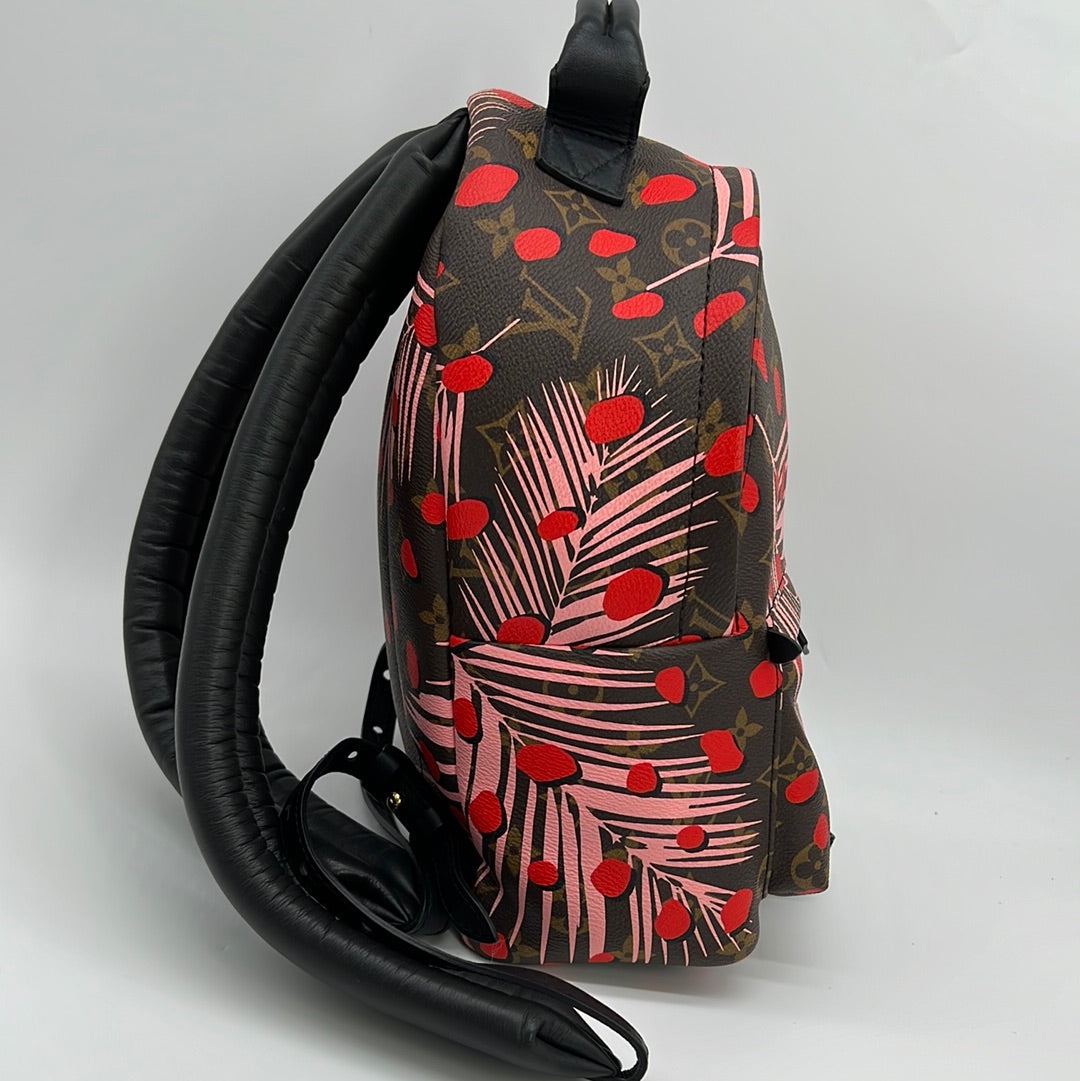 limited edition louis vuitton red and black backpack Preloved Louis Vuitton Palm Springs PM Backpack Limited Edition Monogr – KimmieBBags LLC