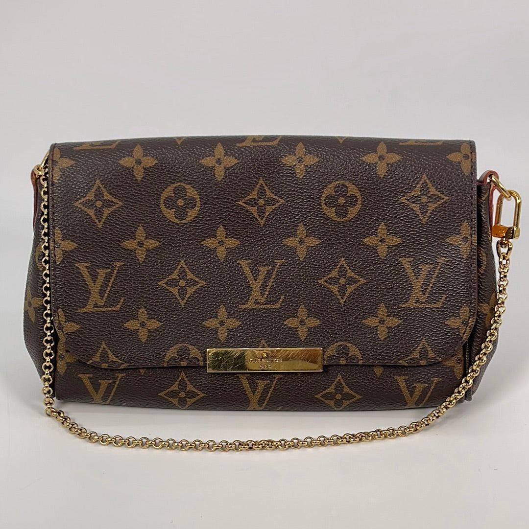 Louis Vuitton, Bags, Discontinued Louis Vuitton Favorite Mm Brown  Monogram Canvas Bag