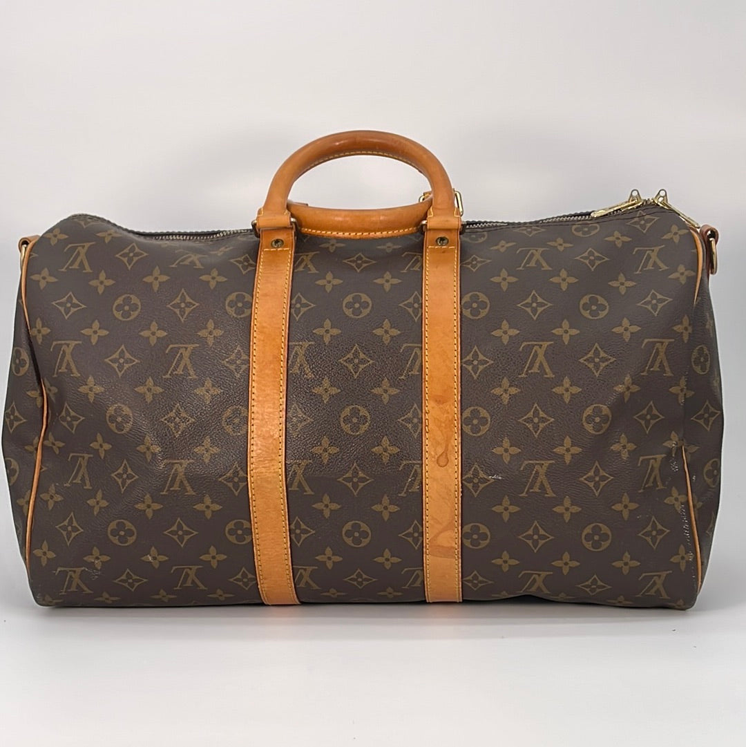 Louis Vuitton Keepall Travel bag 400702, Geantă Cam Bag Ltr Wbb Strp C9992  B4QDV B4 Petunia