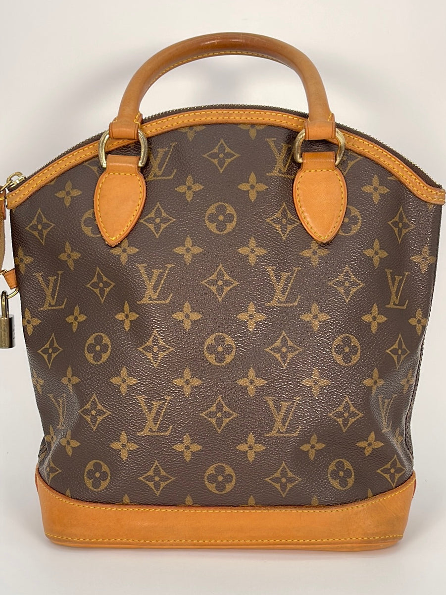Louis Vuitton Lockit Vertical PM Monogram Canvas Brown Leather ref