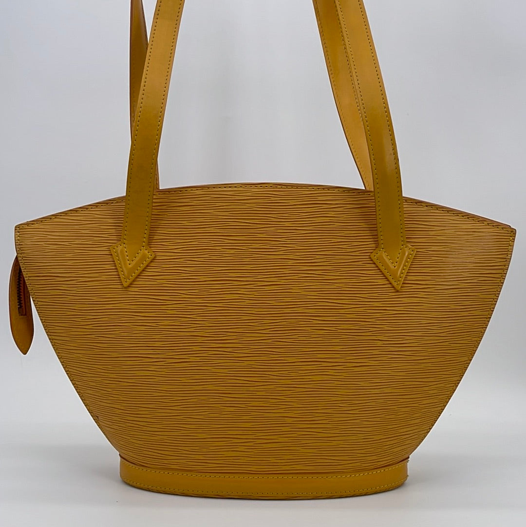 Yellow Louis Vuitton Epi Saint Jacques PM Short Strap Handbag – Designer  Revival