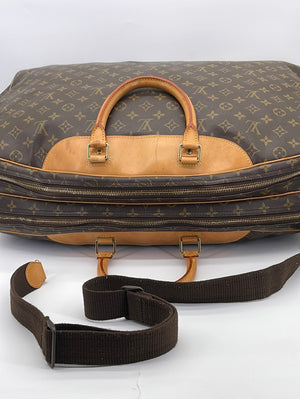 Vintage Louis Vuitton Alize 2 Poches Monogram Canvas Travel Bag +