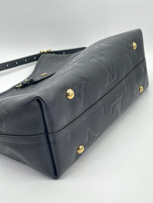 Louis Vuitton Black Monogram Giant Empreinte Leather Carryall mm Bag