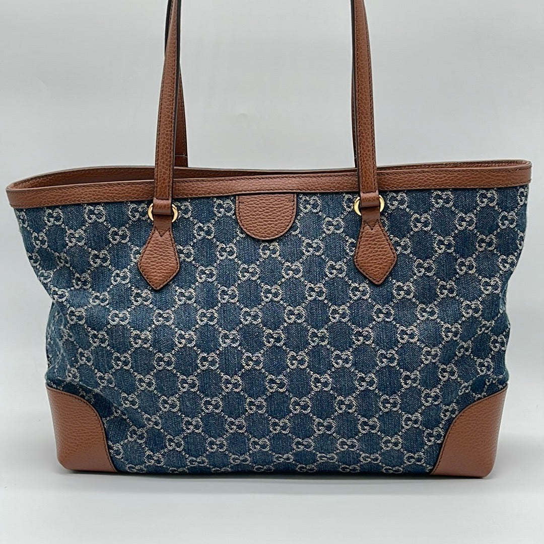 Ophidia Medium Tote Bag in Brown - Gucci