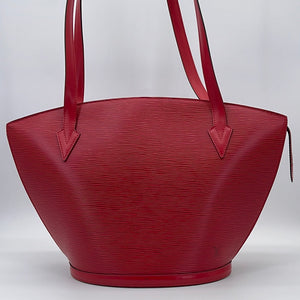Louis Vuitton Louis Vuitton Sac Plat PM Red Epi Leather Handbag