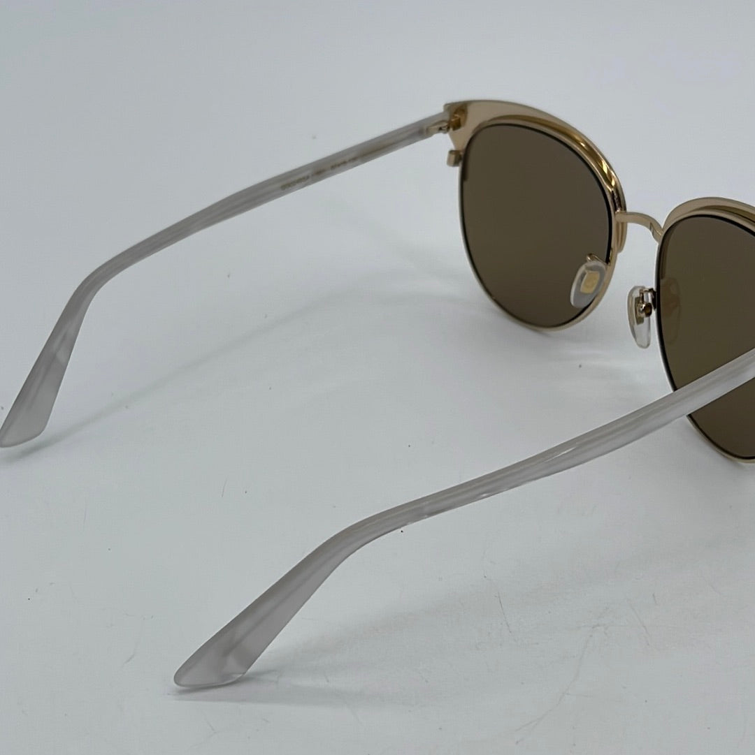 Preloved Gucci Gold Round Queen Bee Sunglasses with Case GG0246SA 022724 H