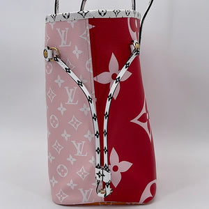 Louis Vuitton Rouge Monogram Giant Neverfull MM - Preloved LV Handbags