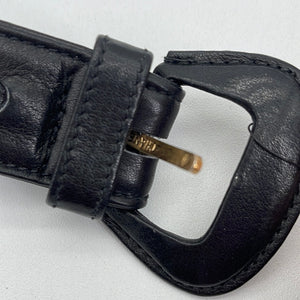 Preloved Chanel  Gold Chain Black Lambskin Belt 8032 050124 H