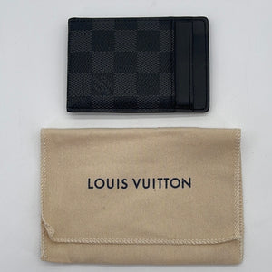 Preloved Louis Vuitton DAMIER GRAPHITE MENS MONEY CLIP Card Case