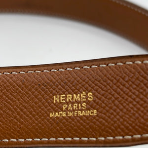 GIFTABLE PRELOVED HERMES Black Leather Belt 111723