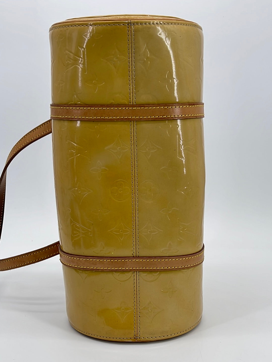 2001 Louis Vuitton Yellow Vernis Bedford Bag - bare-vintage
