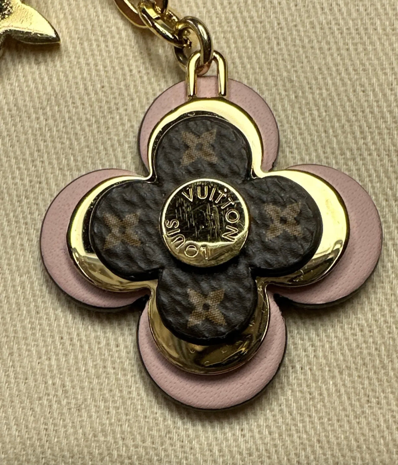 Louis Vuitton Flower Keychain Charm