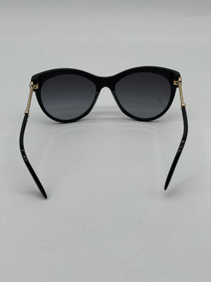 Pre Loved Versace Black Cat eye Chain Medusa Head Sunglasses 
