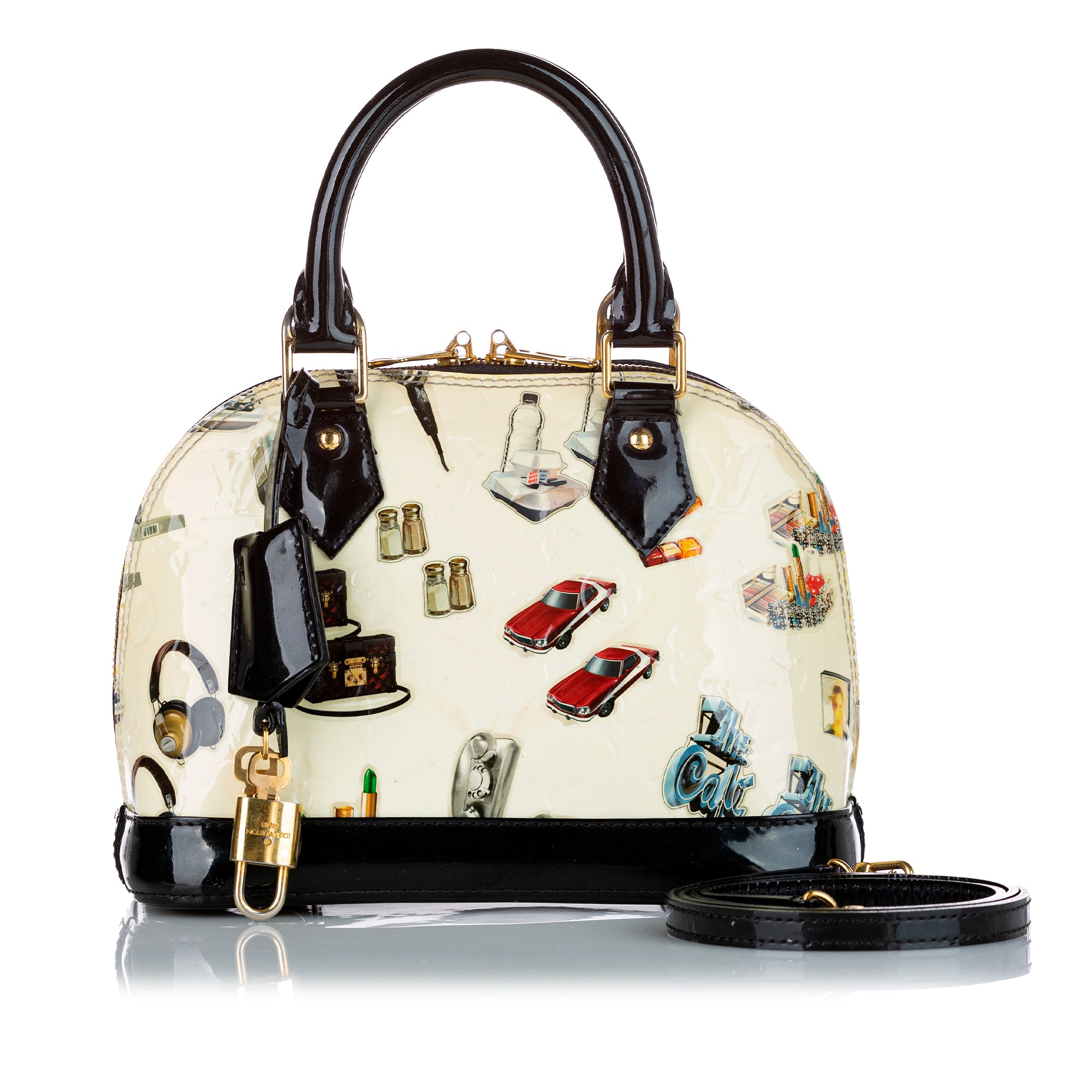 Louis Vuitton Alma Handbag Limited Edition Stickers Epi Leather BB