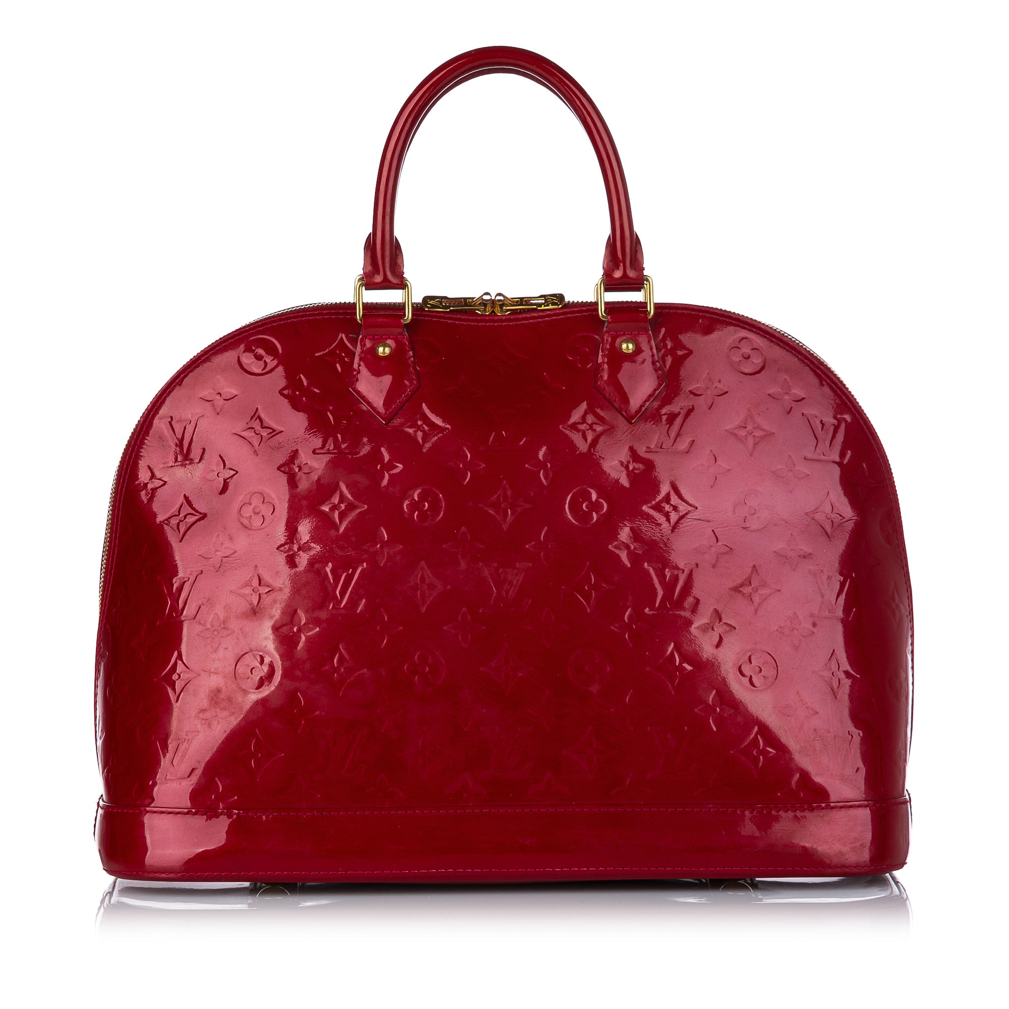 Louis Vuitton, Bags, Louis Vuitton Alma Gm In Amarante Vernis