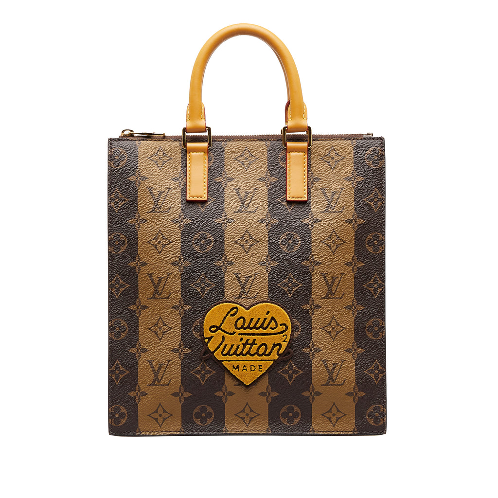 Preloved Louis Vuitton Limited Edition Stripes Canvas X Nigo Monogram Sac Plat Cross Bag 89XD4CV 022224