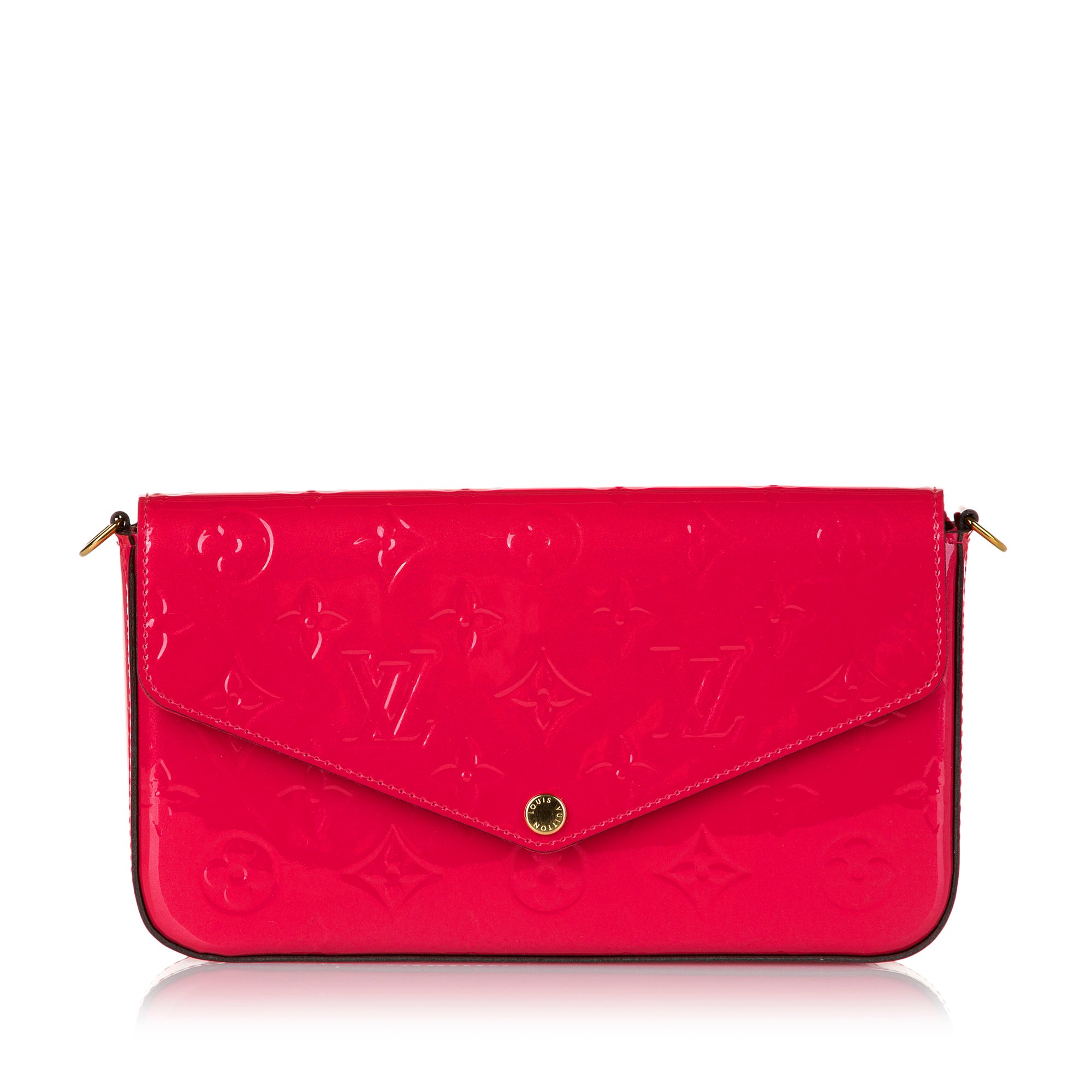 Preloved Louis Vuitton Felicie Pochette Vernis Leather Bag TJ3146