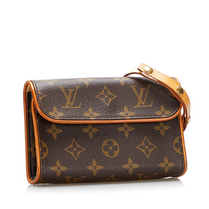 Louis Vuitton Pochette Florentine Pouch S Brown Leather