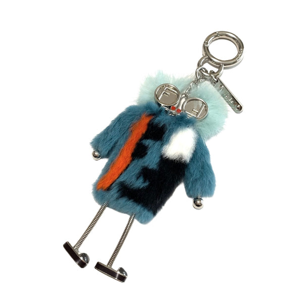 Preloved Fendi Fur and Metal Teen Witches Bag Charm 961807 032624