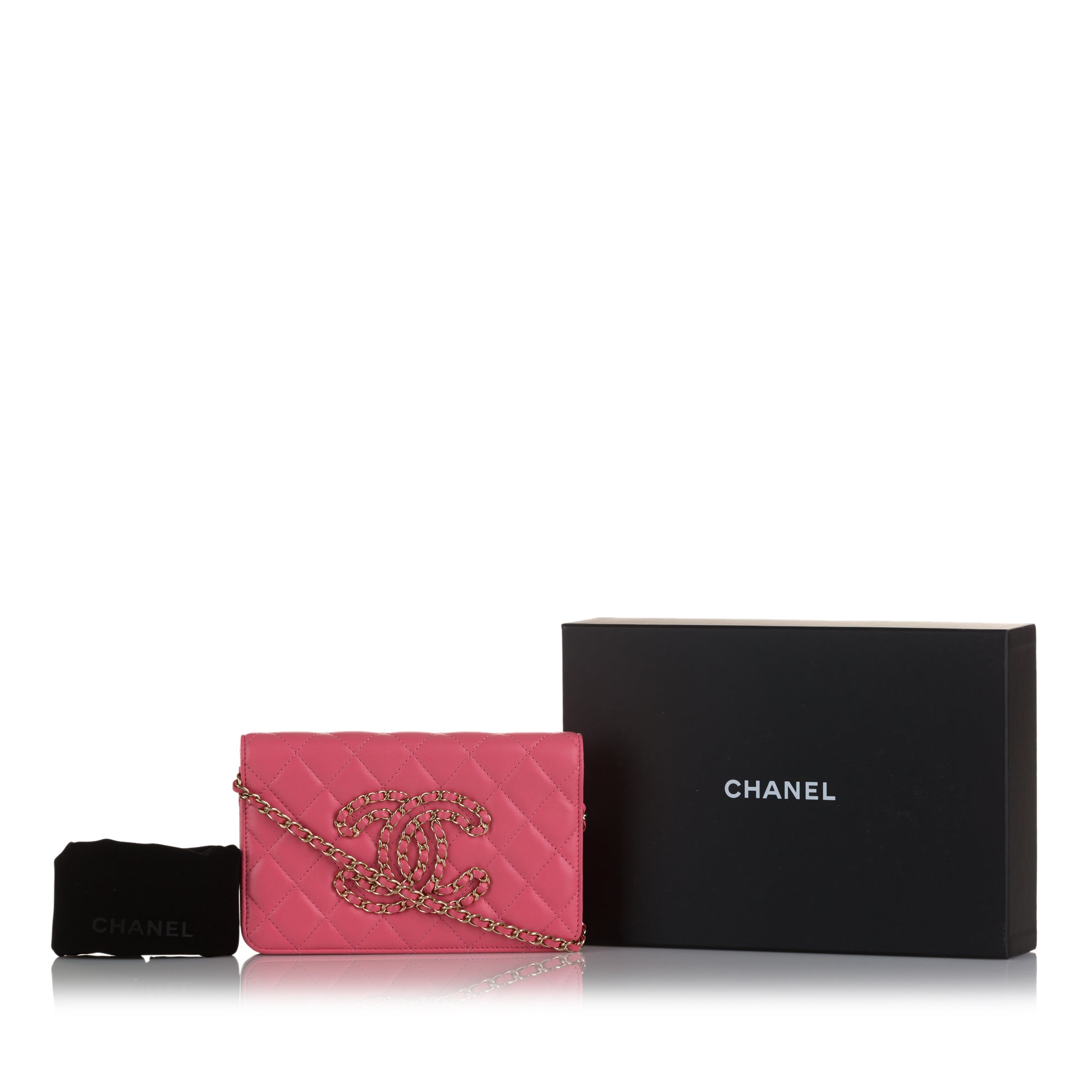 Preloved Chanel CC Lambskin Wallet on Chain 30836040 080723