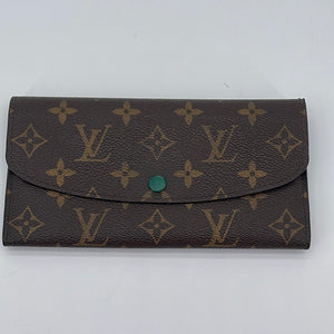 Preloved Louis Vuitton Emilie Monogram with Green Interior Wallet (K) CA4079 020924
