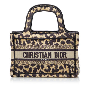 Preloved Christian Dior Dior Leopard Mizza Mini Book Tote 50MA0241 062023