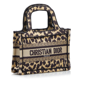 Preloved Christian Dior Dior Leopard Mizza Mini Book Tote 50MA0241 062023