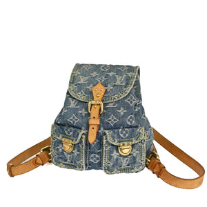 louis vuitton backpack denim Preloved Louis Vuitton BackPack Sac a Dos Drawstring Denim PM VK3JXWB – KimmieBBags LLC