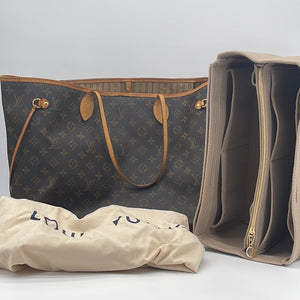 Brown Louis Vuitton Monogram Neverfull GM Tote Bag