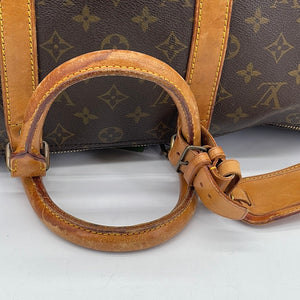 Preloved Louis Vuitton Keepall 50 Bandoliere Monogram Duffel Bag V69YGHW 041524 H
