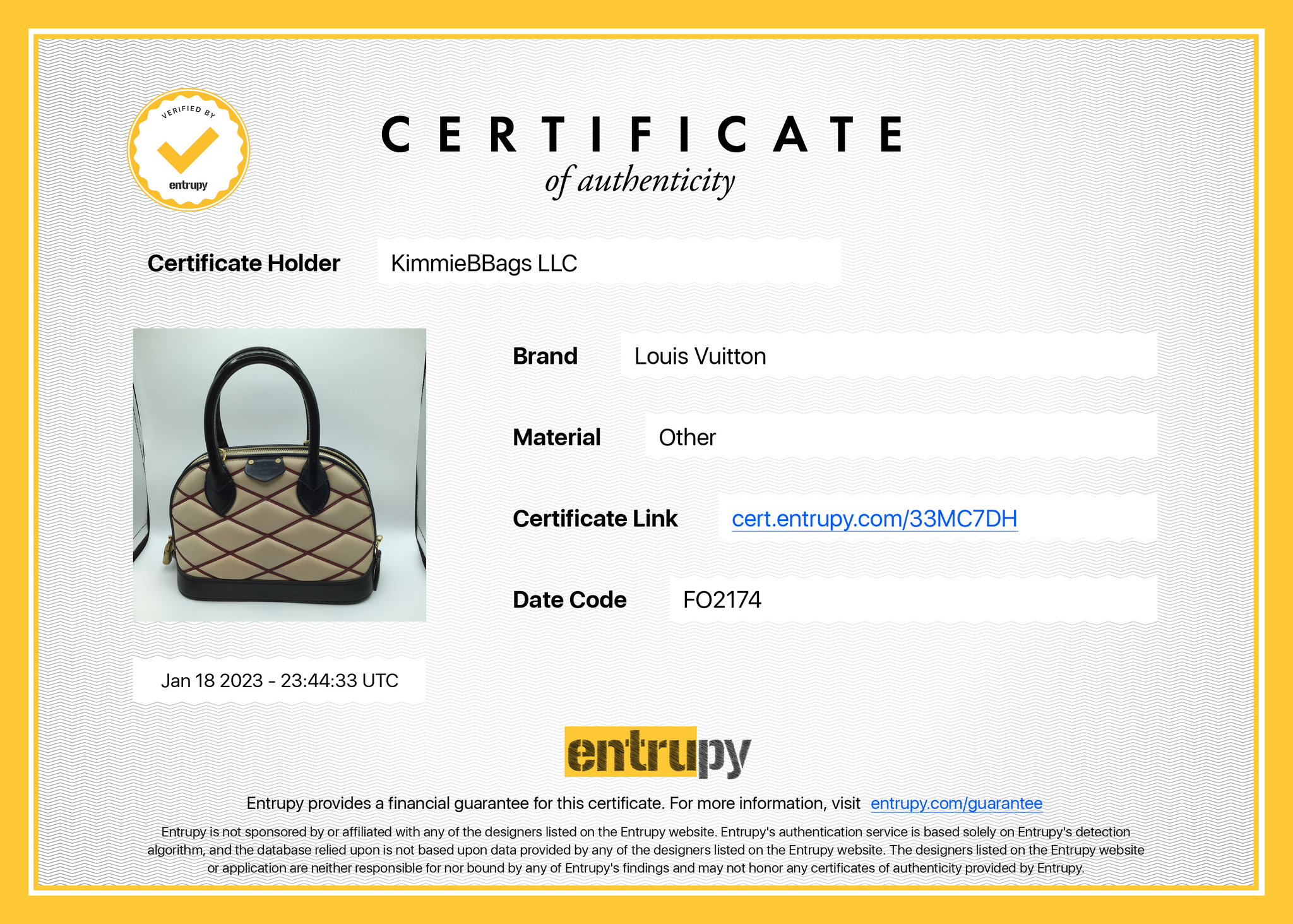 PRELOVED Louis Vuitton Alma BB Malletage Leather Crossbody Bag F02174 062823