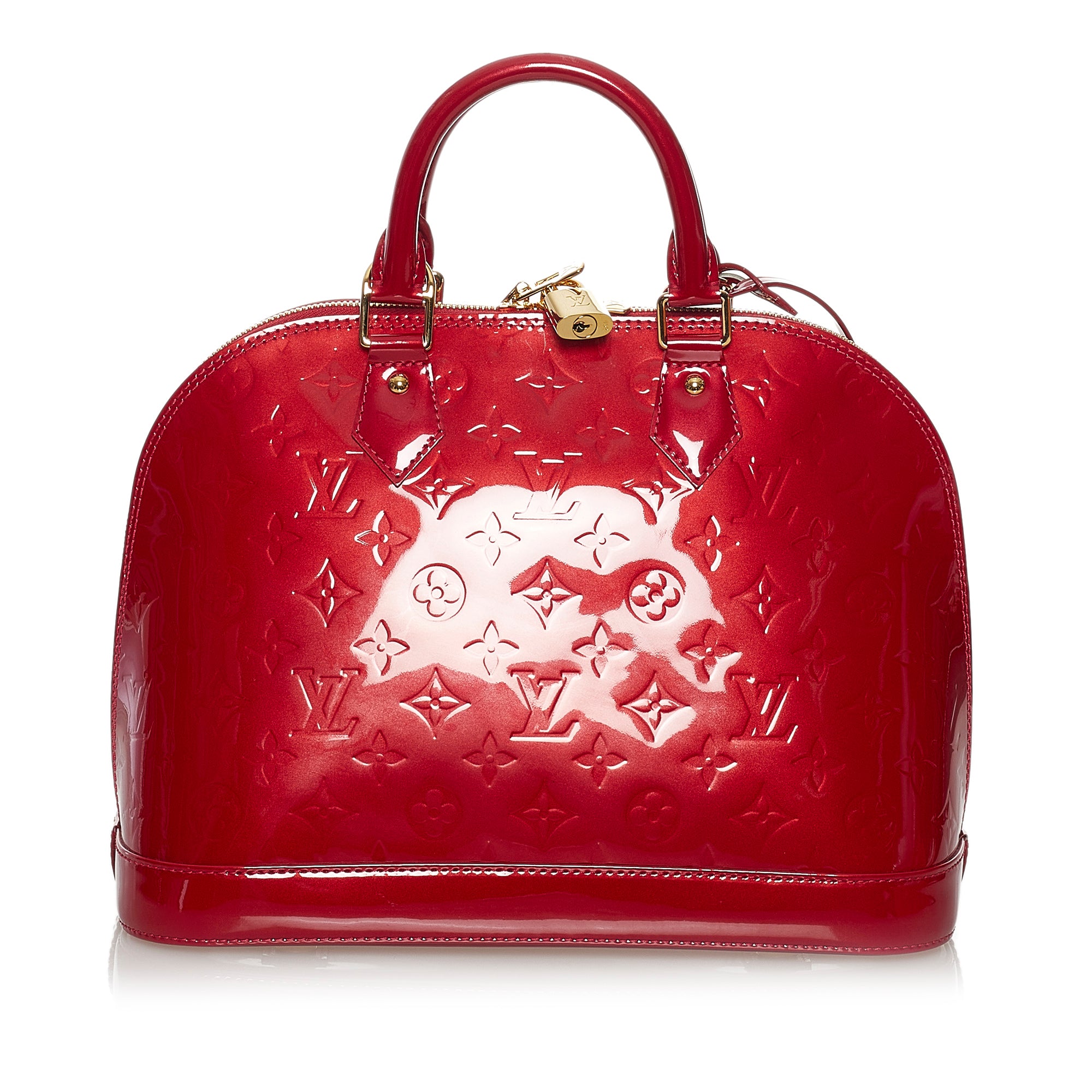 PRELOVED Louis Vuitton Monogram  Red Vernis Alma PM Bag MI3183 060523