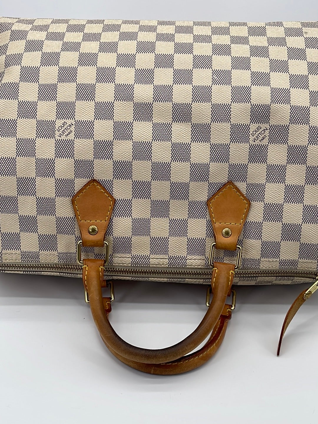 Authentic Louis Vuitton Damier Azur Speedy 35 Bag