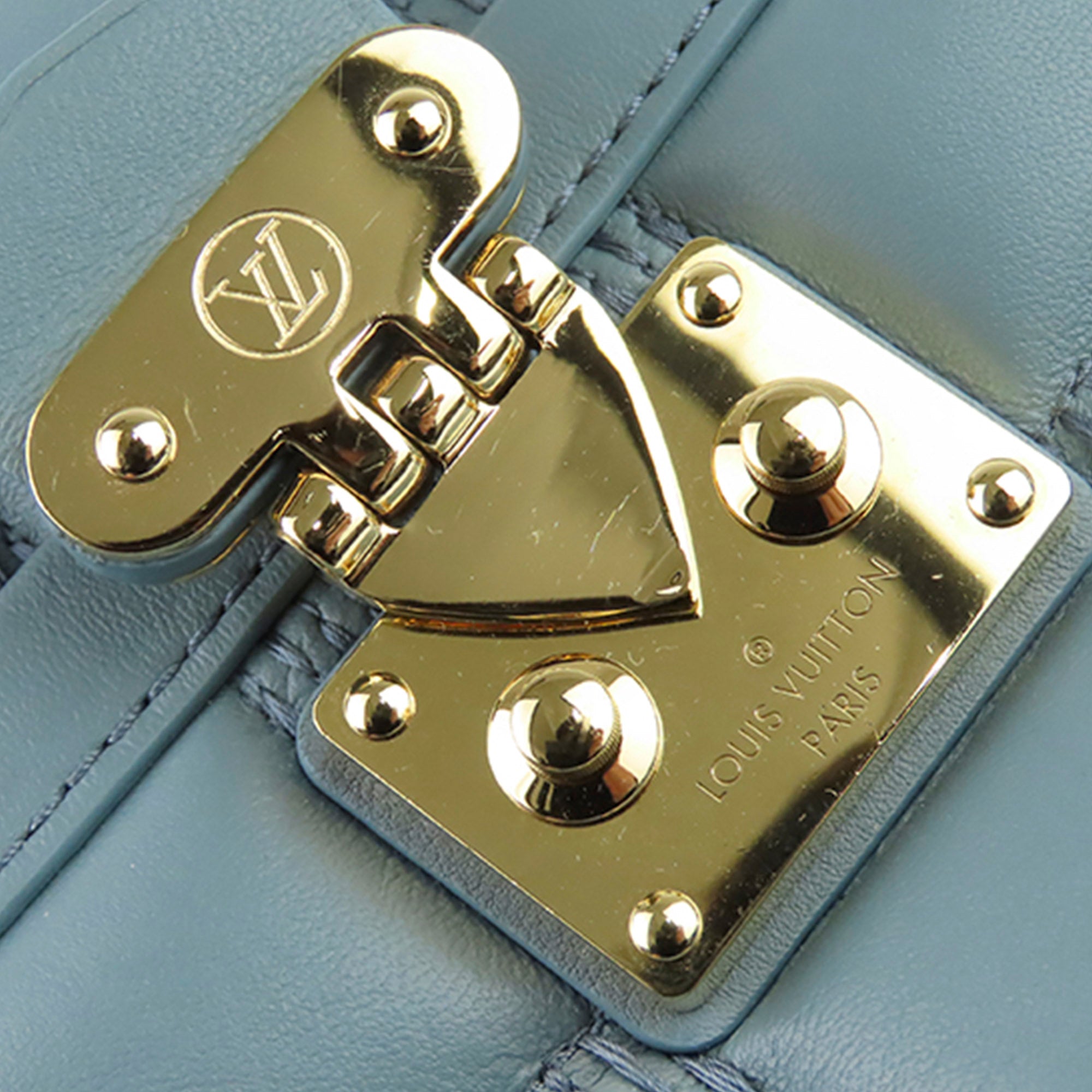 Louis Vuitton Troca PM Handbag Damier Quilt Sheepskin In Blue - Praise To  Heaven