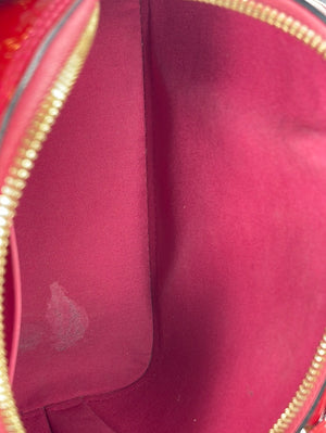 PRELOVED Louis Vuitton Alma BB Red Vernis Crossbody Bag MI0155