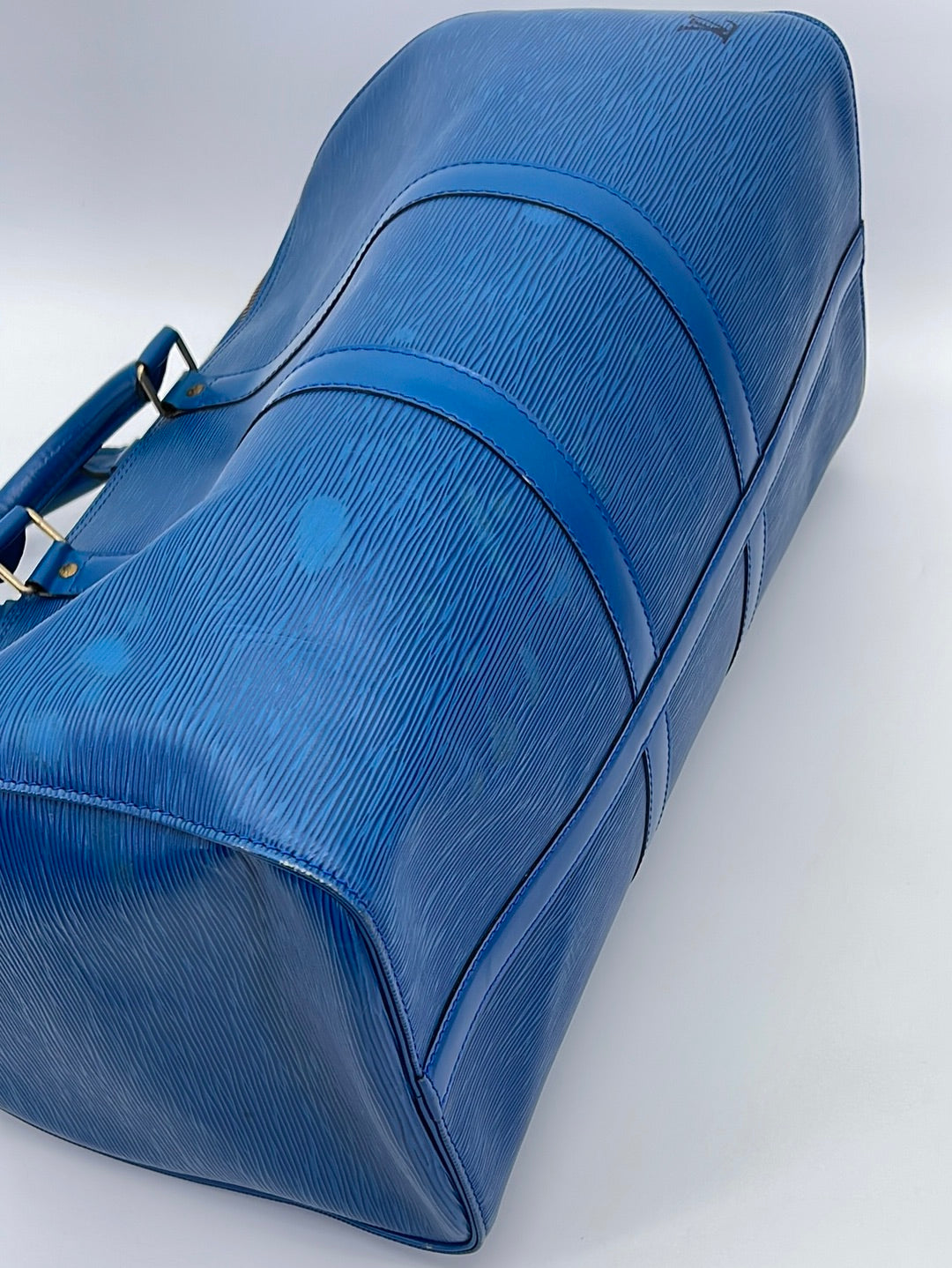 Preloved Louis Vuitton Blue Epi Leather Keepall 45 Bag 9JXTYKJ 040324 H