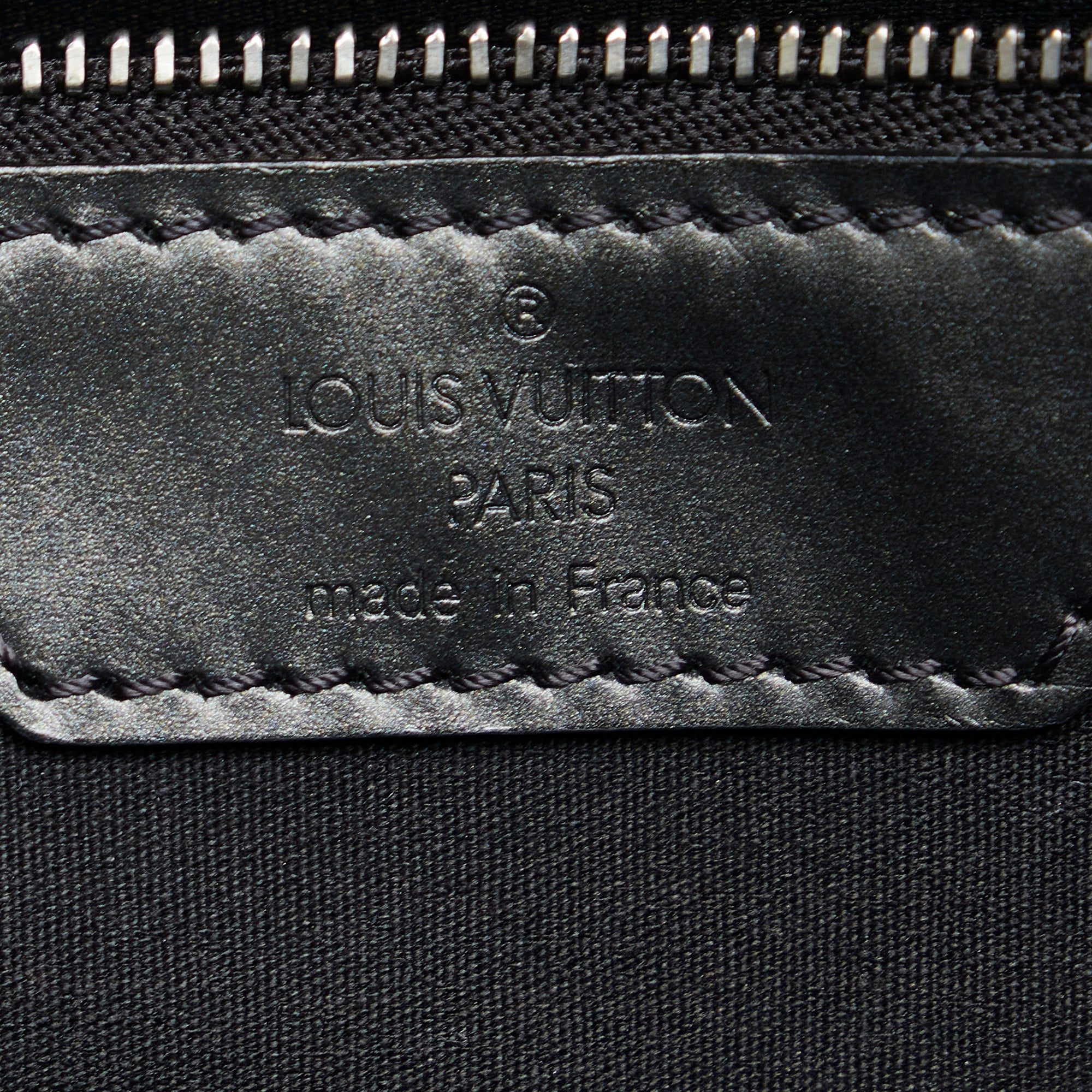 Louis Vuitton Navy '02 'Wilwood' Mat Monogram Zip Tote