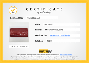 062823 SNEAK PEAK 6 Preloved Louis Vuitton Red Vernis Multicles 4 Key Holder TS0191 062823 $70 OFF