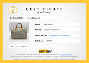Preloved Louis Vuitton Damier Azur Speedy 30 Bag DU2057 021023 –  KimmieBBags LLC