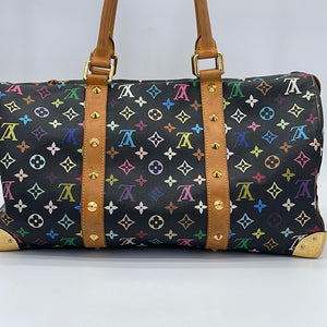 Louis Vuitton Keepall 45 Takashi Murakami Black Multicolor Monogram Travel  Bag