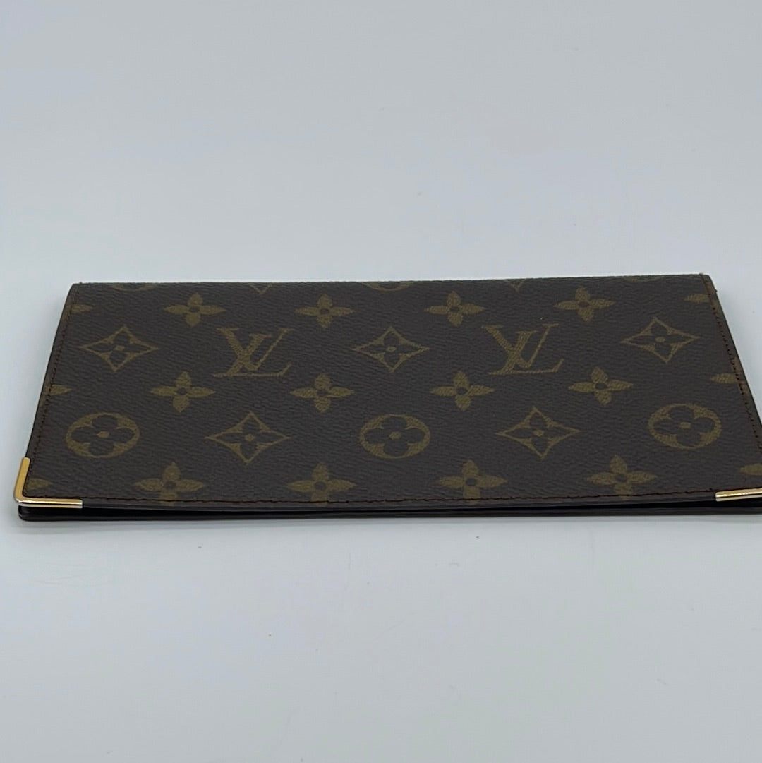 Authentic Louis Vuitton Checkbook Cover Porte Valeurs 