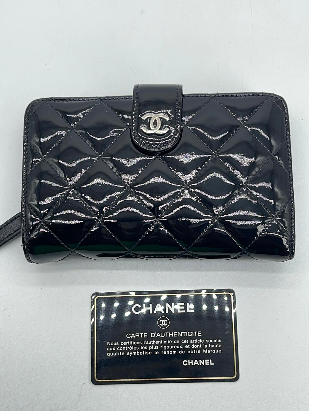 Buy Pre-Owned CHANEL Vintage Small Navy Lambskin 24K Gold