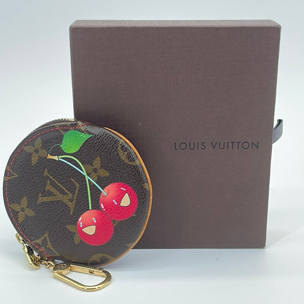 GIFTABLE Preloved Louis Vuitton Monogram Leather Cerise Coin Pouch CT0015 101923