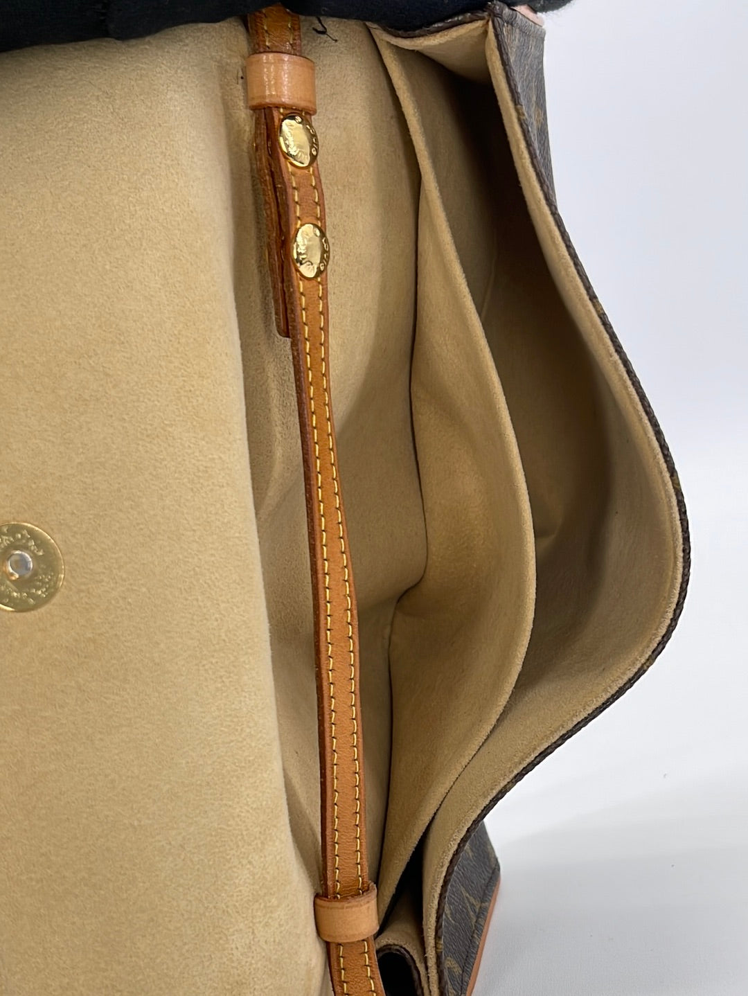 Louis Vuitton Discontinued Monogram Drouot Crossbody Bag Leather ref.483128  - Joli Closet