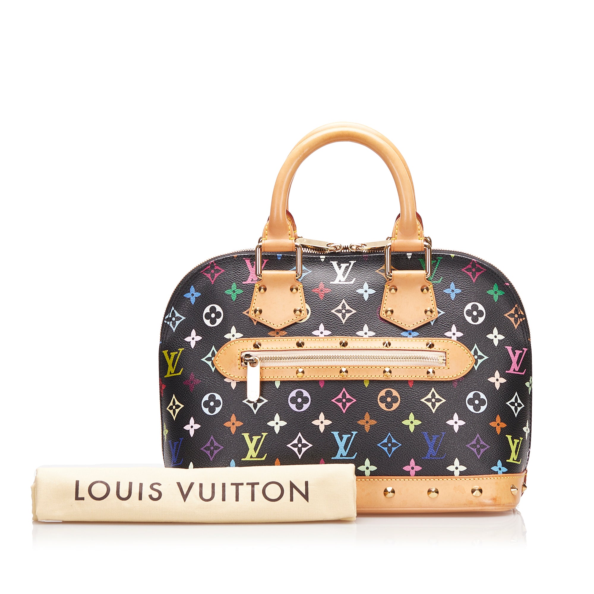 Preloved Louis Vuitton Monogram Multicolore Black Alma Bag PM