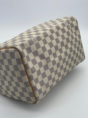 Louis Vuitton // Cream Damier Azur Noé Bucket Shoulder Bag – VSP Consignment