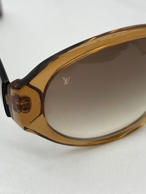Preloved Louis Vuitton Obsession Round Glitter Honey Sunglasses