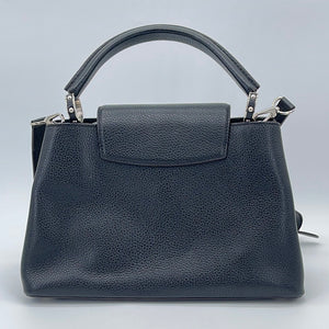 Preloved Louis Vuitton Black Taurillon Capucines PM Bag SP1177